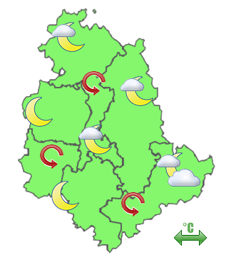Previsioni di Oggi Sera-Notte