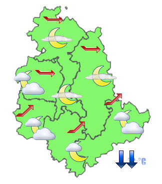 Previsioni di Oggi Sera-Notte