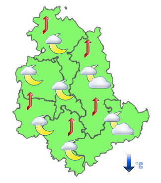 Previsioni di Oggi Sera-Notte