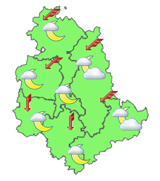 Previsioni di Oggi Sera-Notte