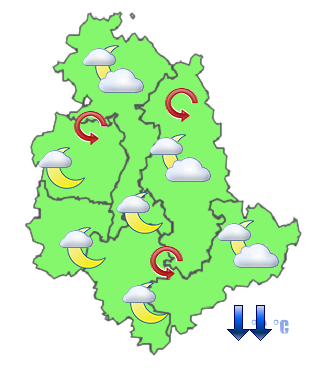 Previsioni di Oggi Sera-Notte