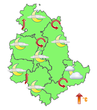 Previsioni di Oggi Sera-Notte