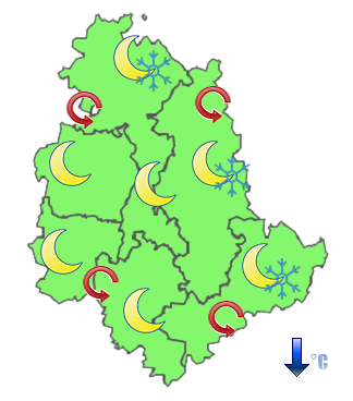 Previsioni di Oggi Sera-Notte